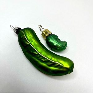Green Pickle Christmas Ornaments